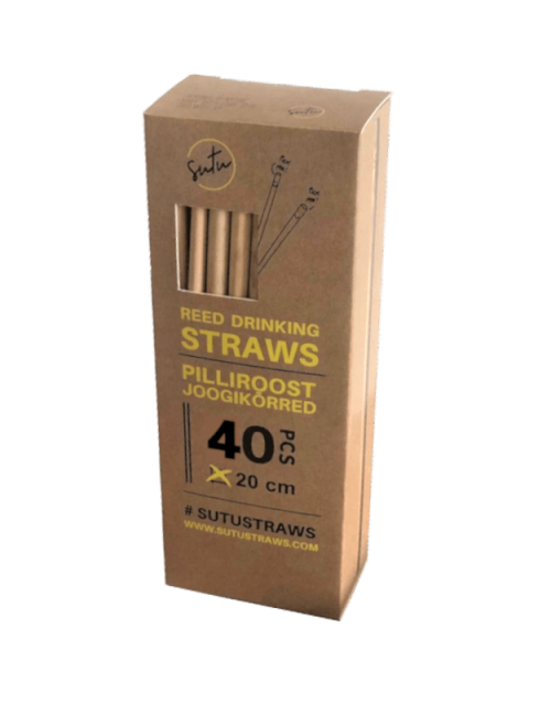 Sutu reed straws, 40pc